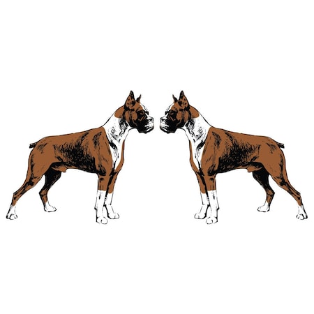 Signmission Boxer Dog Decal, Dog Lover Decor Vinyl Sticker D-18-Boxer